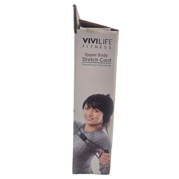 3/$20 Vivilife Fitness Upper Body Stretch Cord Black Medium Resistance Active - Picture 4 of 9